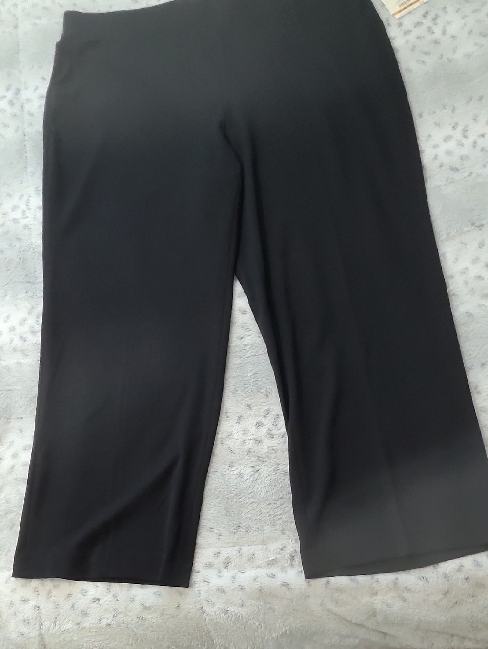 NEW! Anne Klein Black Wide-Leg Pant. 3X